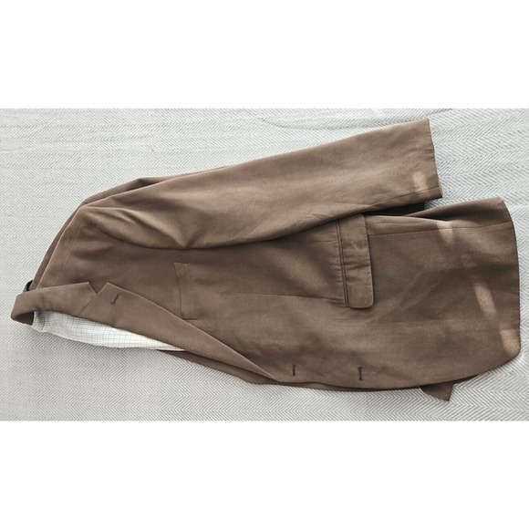 Ralph Lauren Green Label Suede Tan Sport Jacket Blazer 44R Fully Lined Grt Shape - Picture 2 of 16